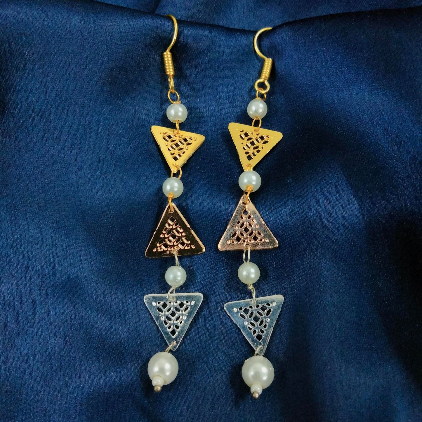 Bdiva 18K Gold Plated Light Weight Danglers.