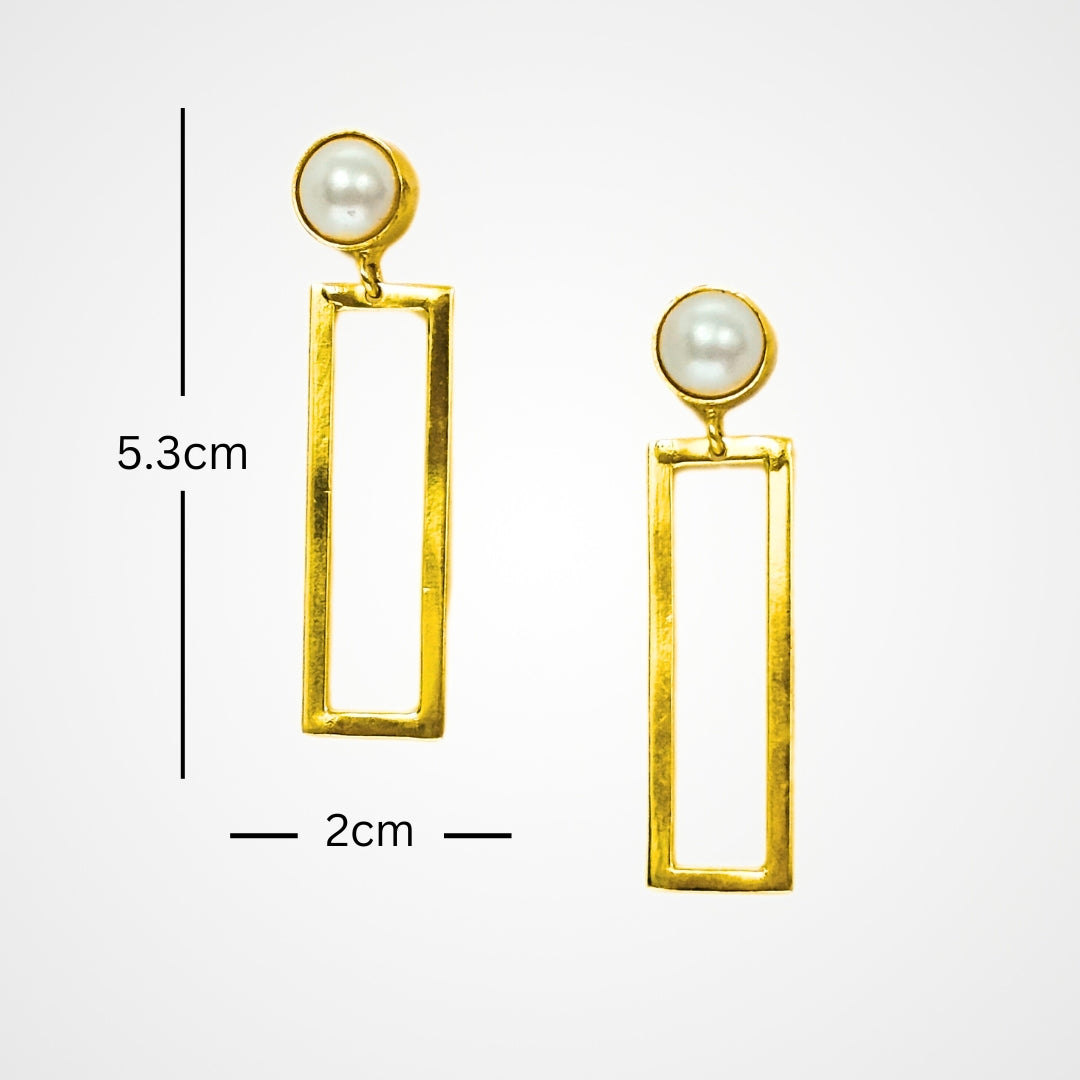 Bdiva 18K Gold Plated Light Weight Danglers.