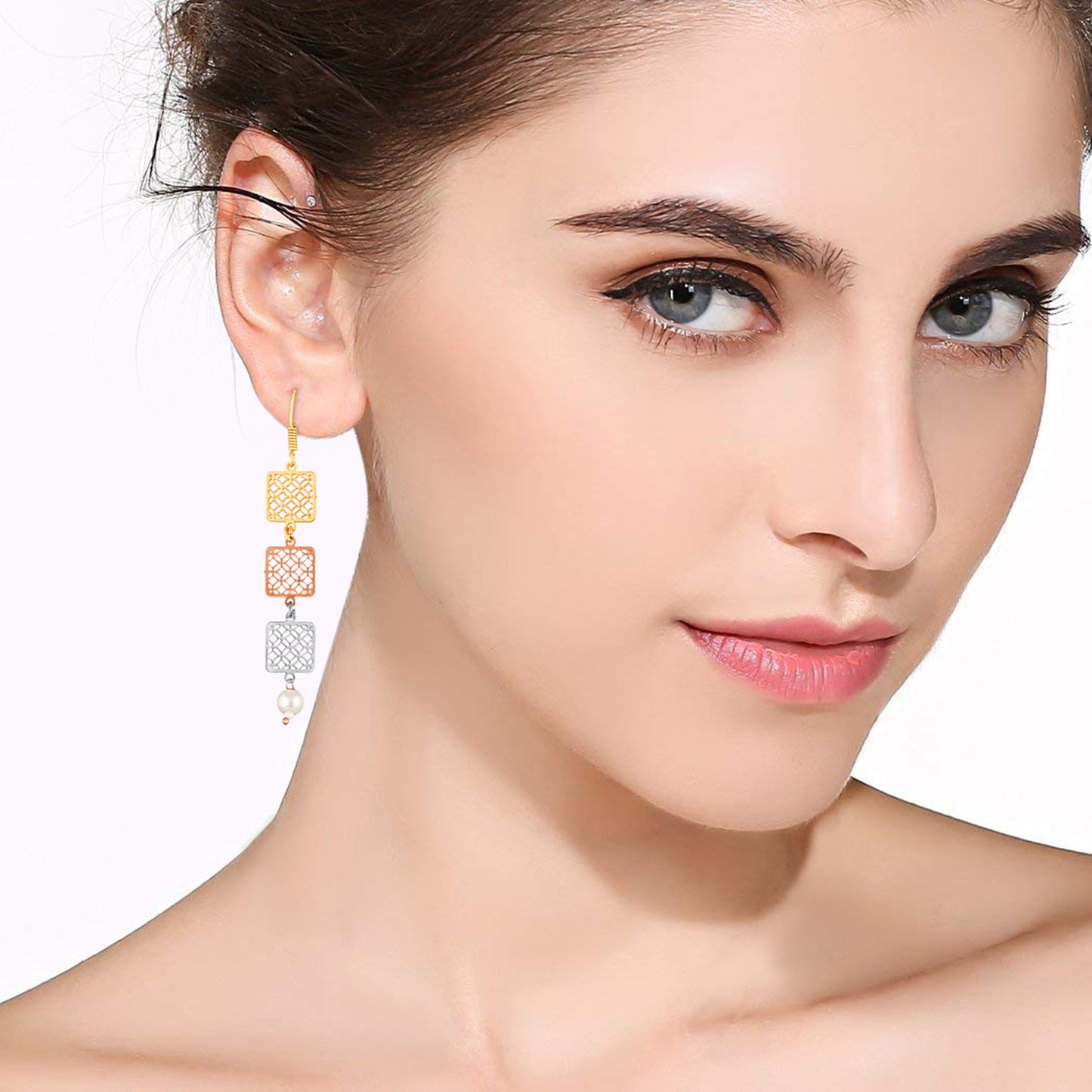 Bdiva 18K Gold Plated Light Weight Danglers.