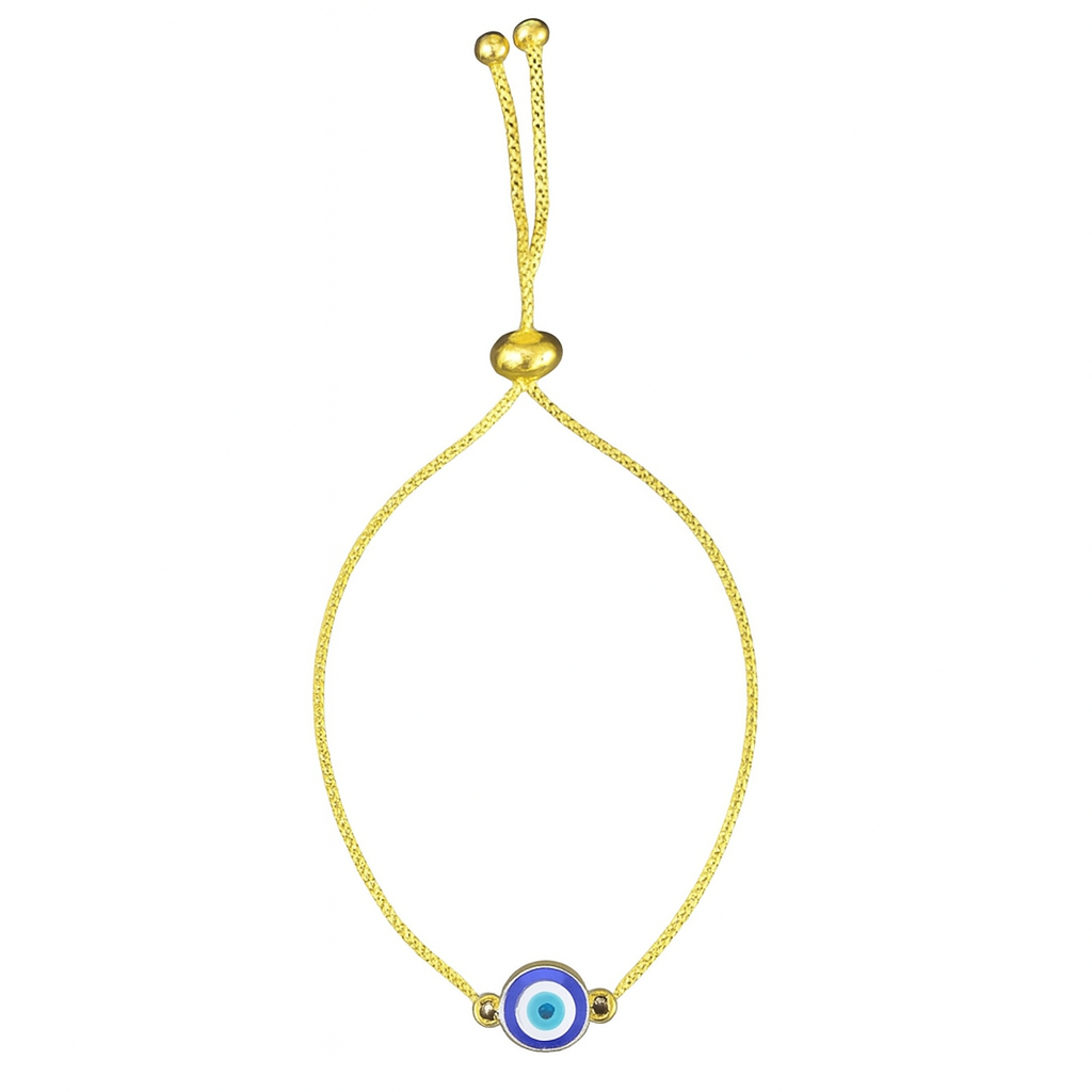 Bdiva Classic Round High Quality Gold-Plated Evil Eye Adjustable Bracelet