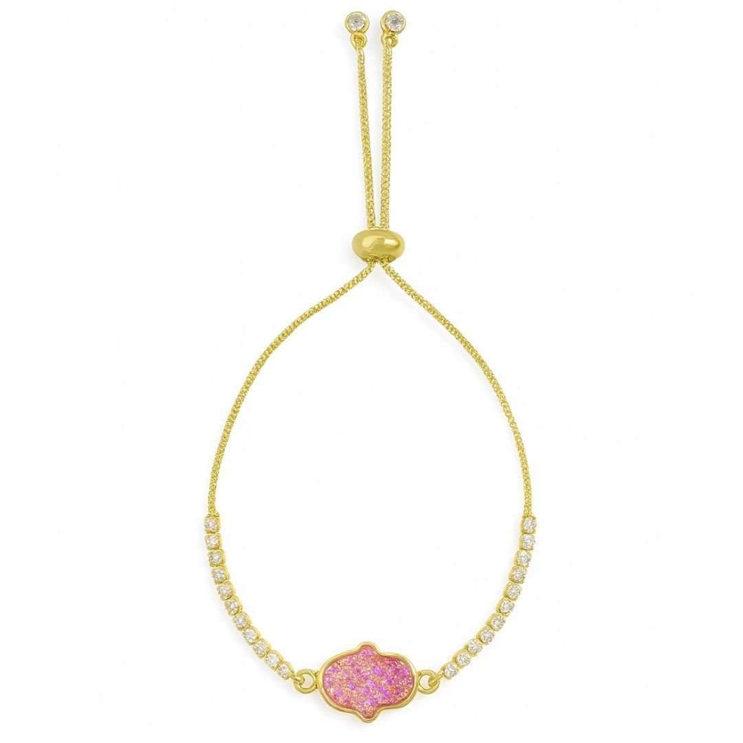 Celestial Spark Hamsa Bracelet – A Symbol of Grace & Good Fortune