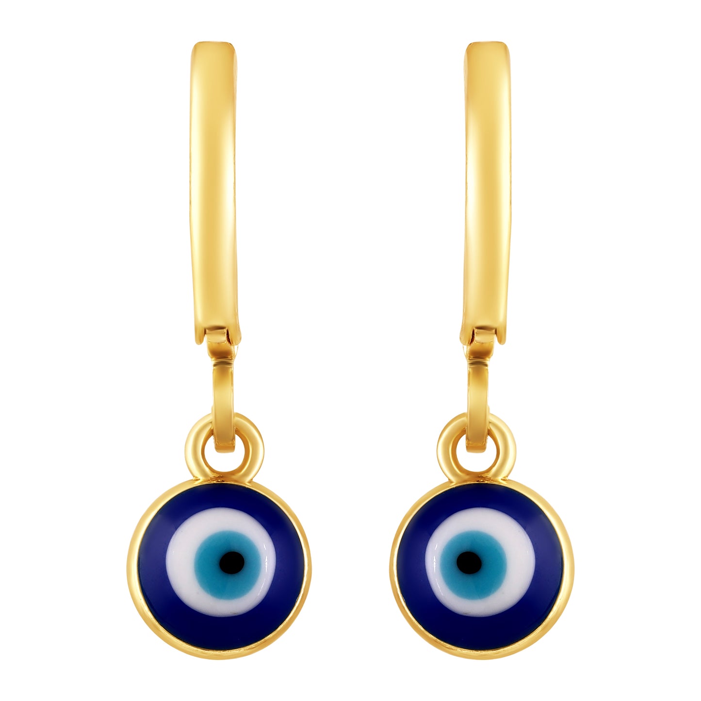 Bdiva Handmade 18K Gold-Plated Evil Eye Earrings