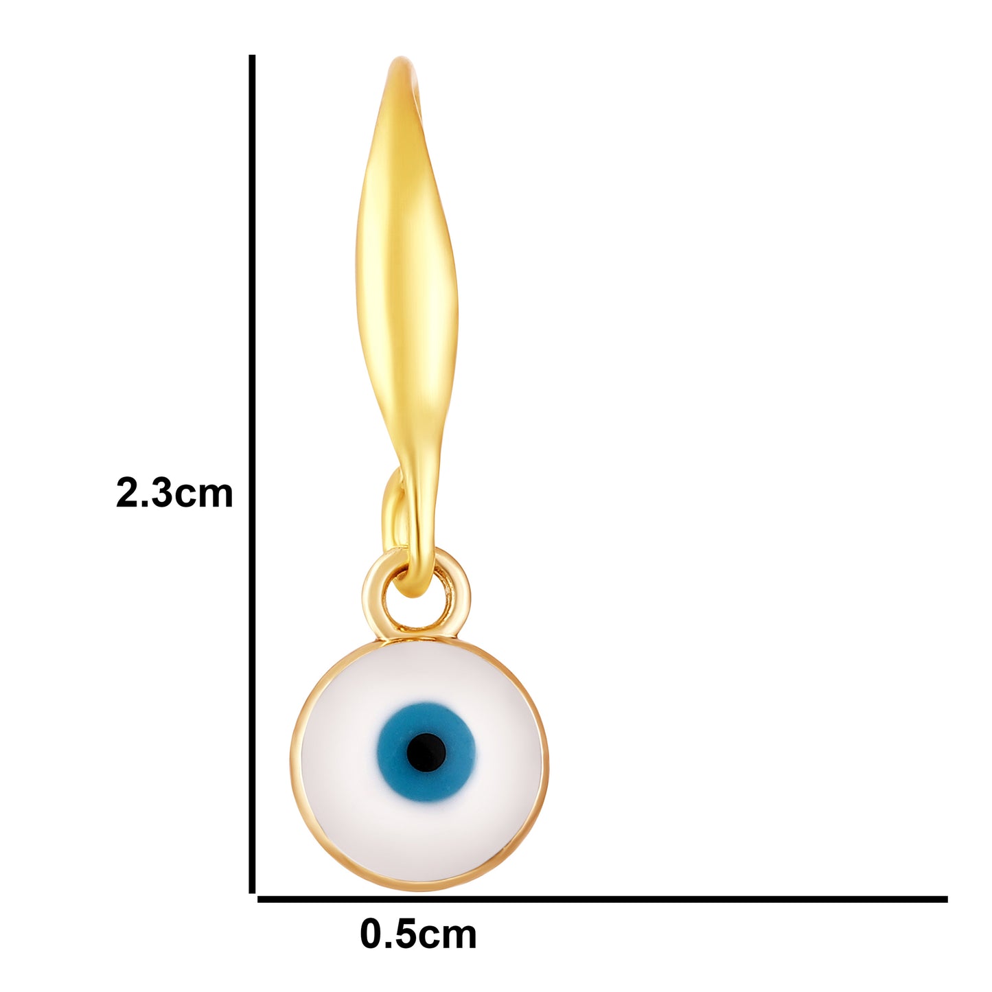 Bdiva Handmade 18K Gold-Plated Evil Eye Earrings