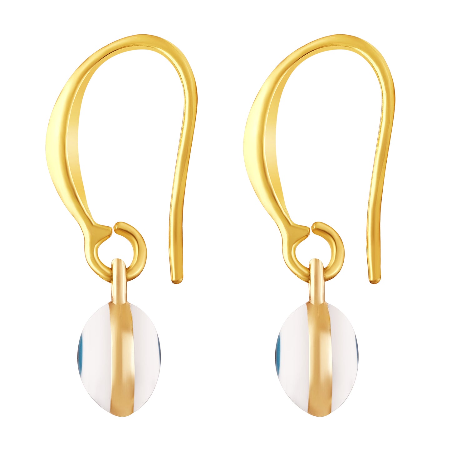 Bdiva Handmade 18K Gold-Plated Evil Eye Earrings