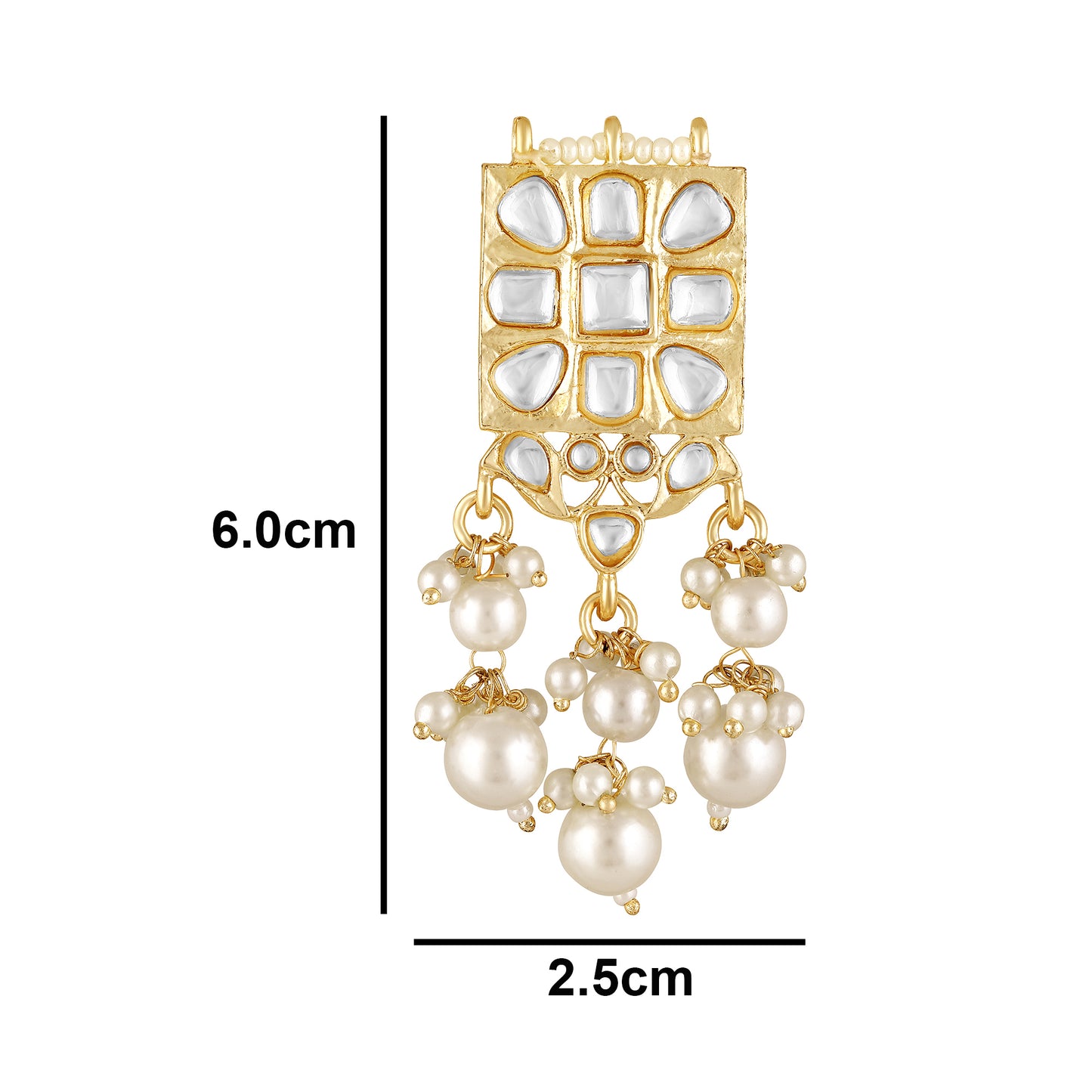 18K Gold Plated Regal Kundan Pearl Choker Set