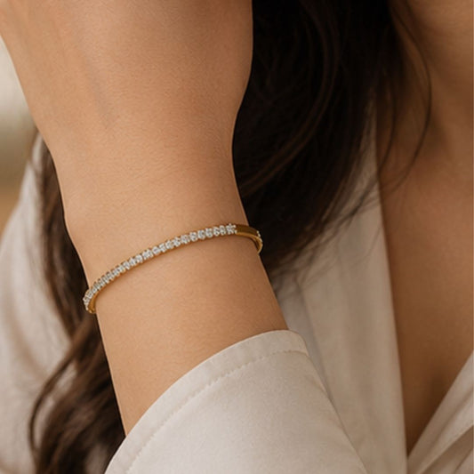 Gold Plated CZ Bracelet