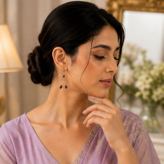 Gold Plated CZ Earrings