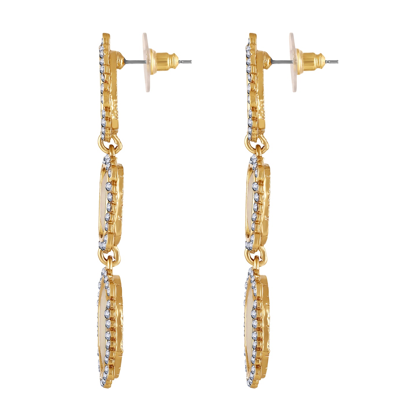 18K Gold Plated Statement Geometric Earrings