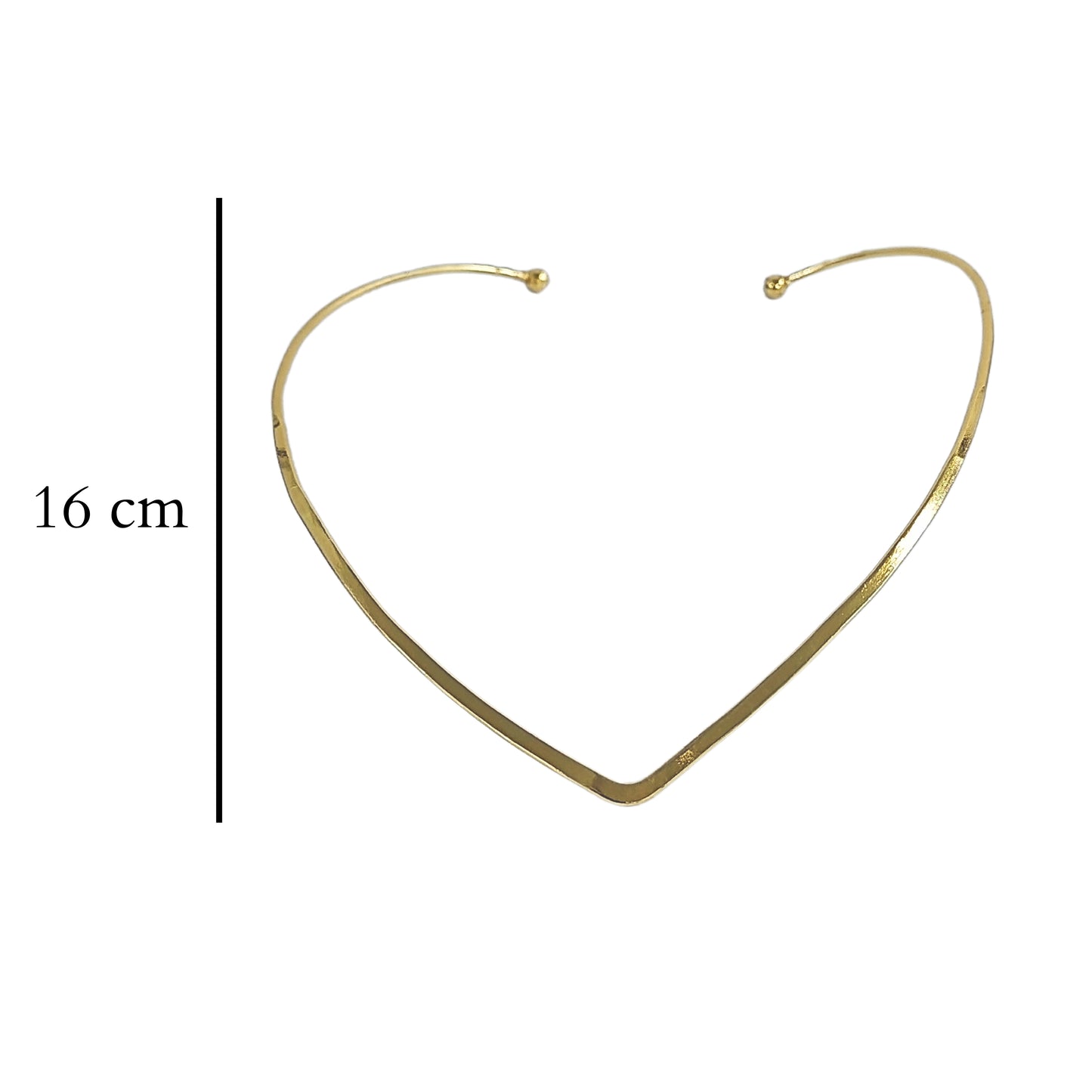 Bdiva 18k Gold Plated V Shaped Adjustable Necklace