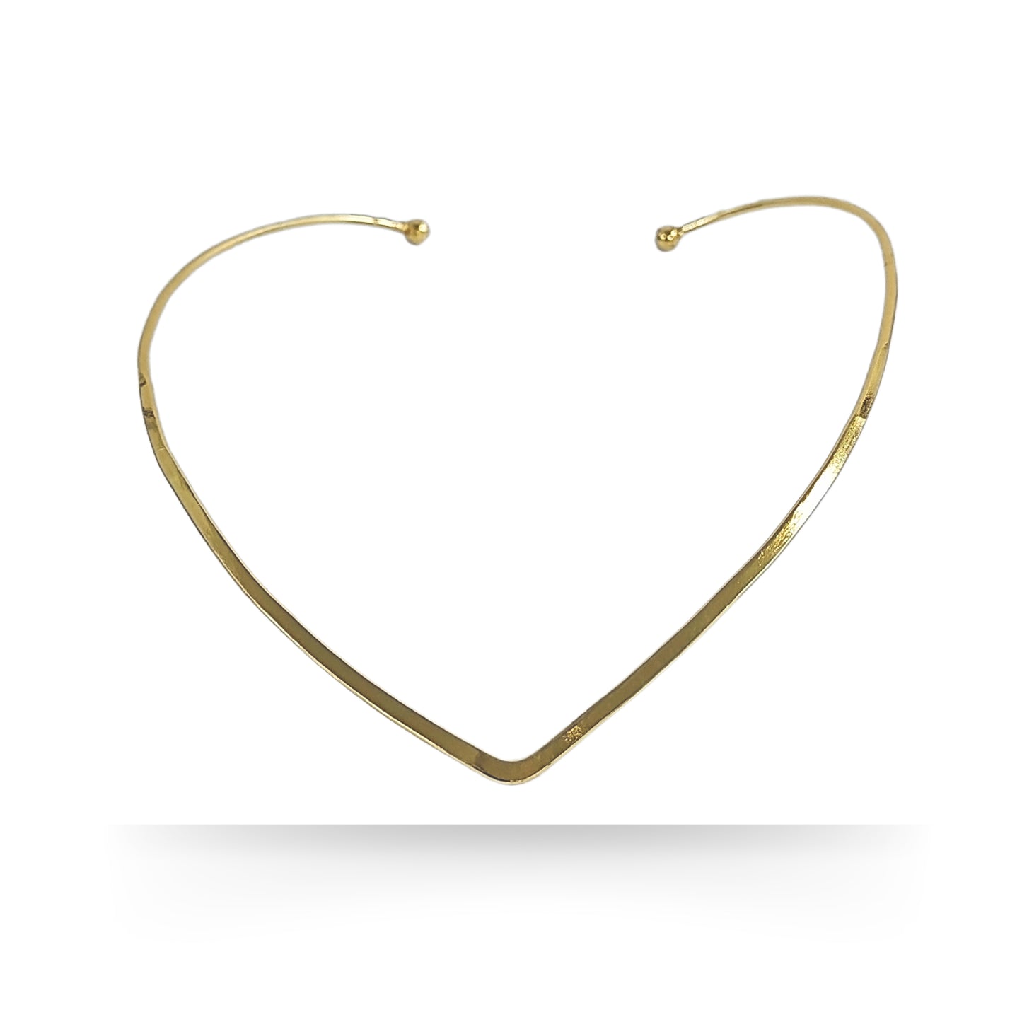 Bdiva 18k Gold Plated V Shaped Adjustable Necklace
