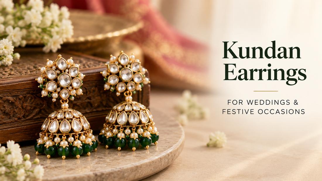 Best Kundan Earrings for Weddings & Festive Occasions
