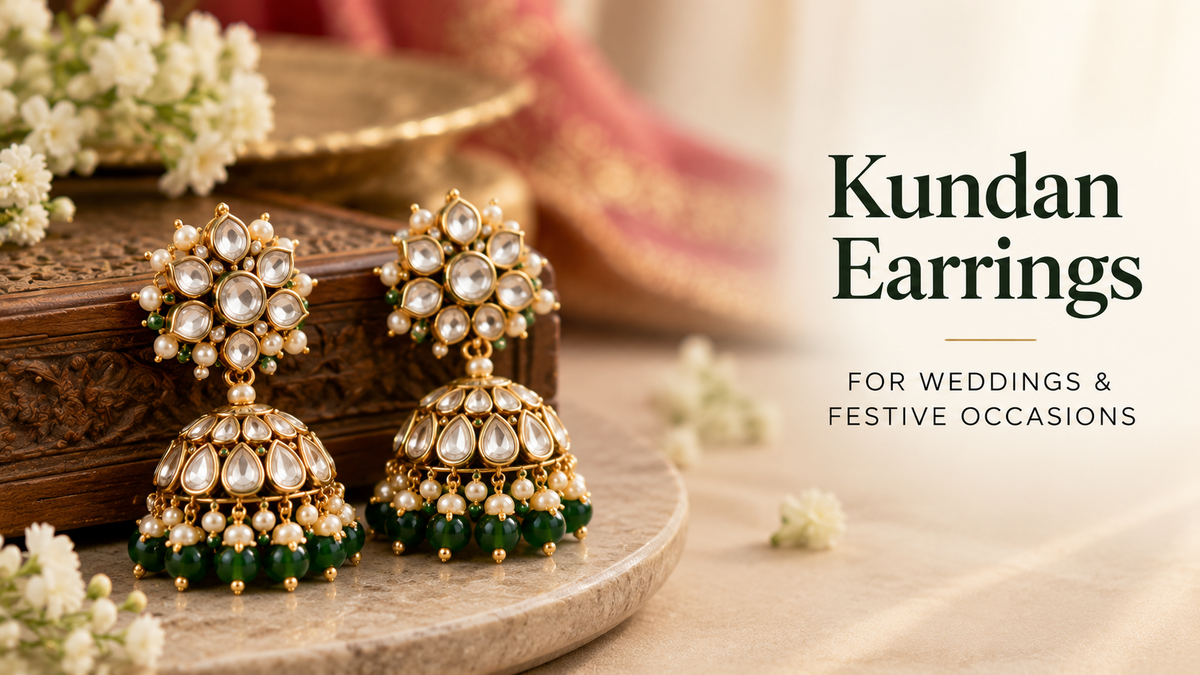 Best Kundan Earrings for Weddings & Festive Occasions