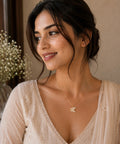 Gold Plated Butterfly Style Cubic Zirconia Pendant Necklace