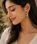 Gold Plated Pearl Drop Earrings