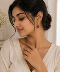 Gold Plated Ombre Cubic Zirconia Drop Earrings