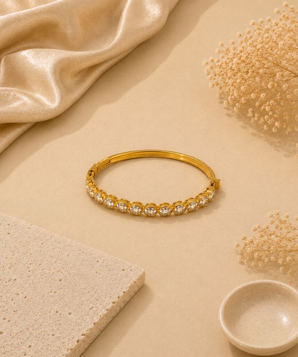 Gold Plated Cubic Zirconia Bracelet
