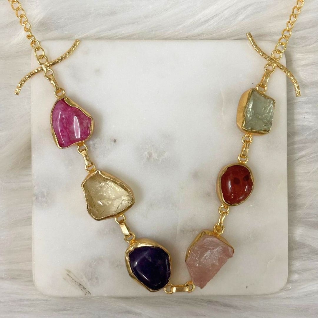 Gold Plated Semi Cultured Pearl Choker Set