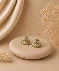 Gold Plated Hand-Painted Earrings