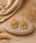 Gold Plated Pearl Drop Earrings