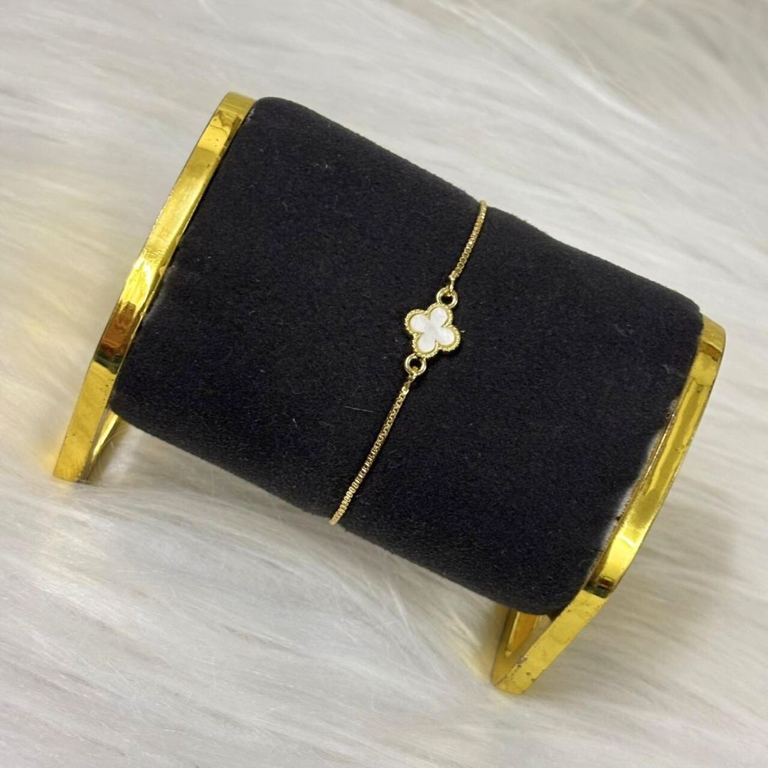 Clover Grace Gold-Plated Adjustable Bracelet