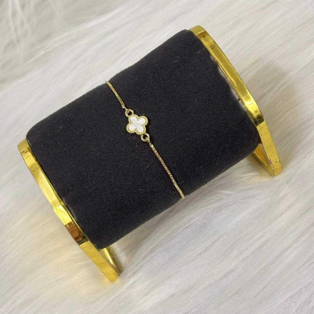 Clover Grace Gold-Plated Adjustable Bracelet