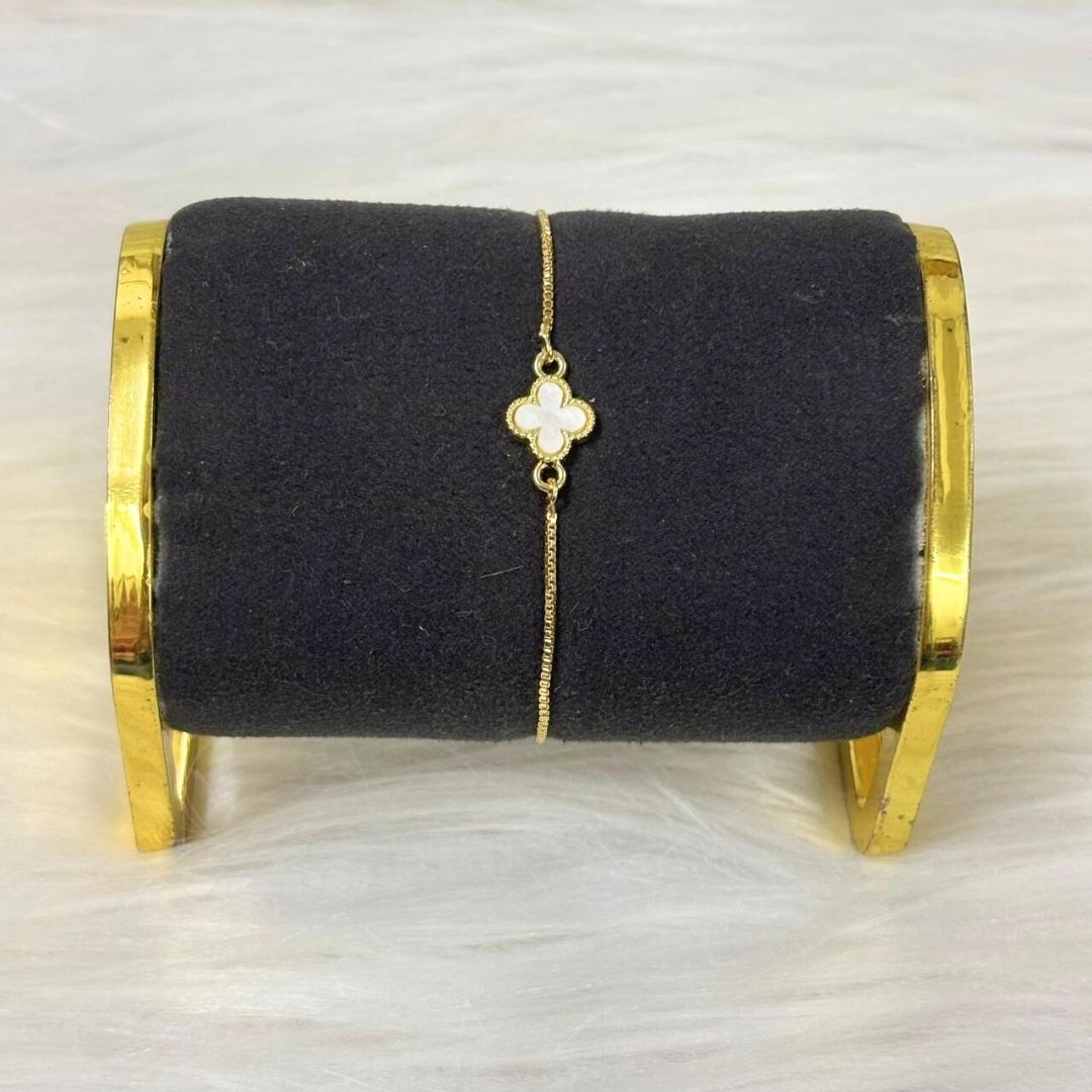 Clover Grace Gold-Plated Adjustable Bracelet