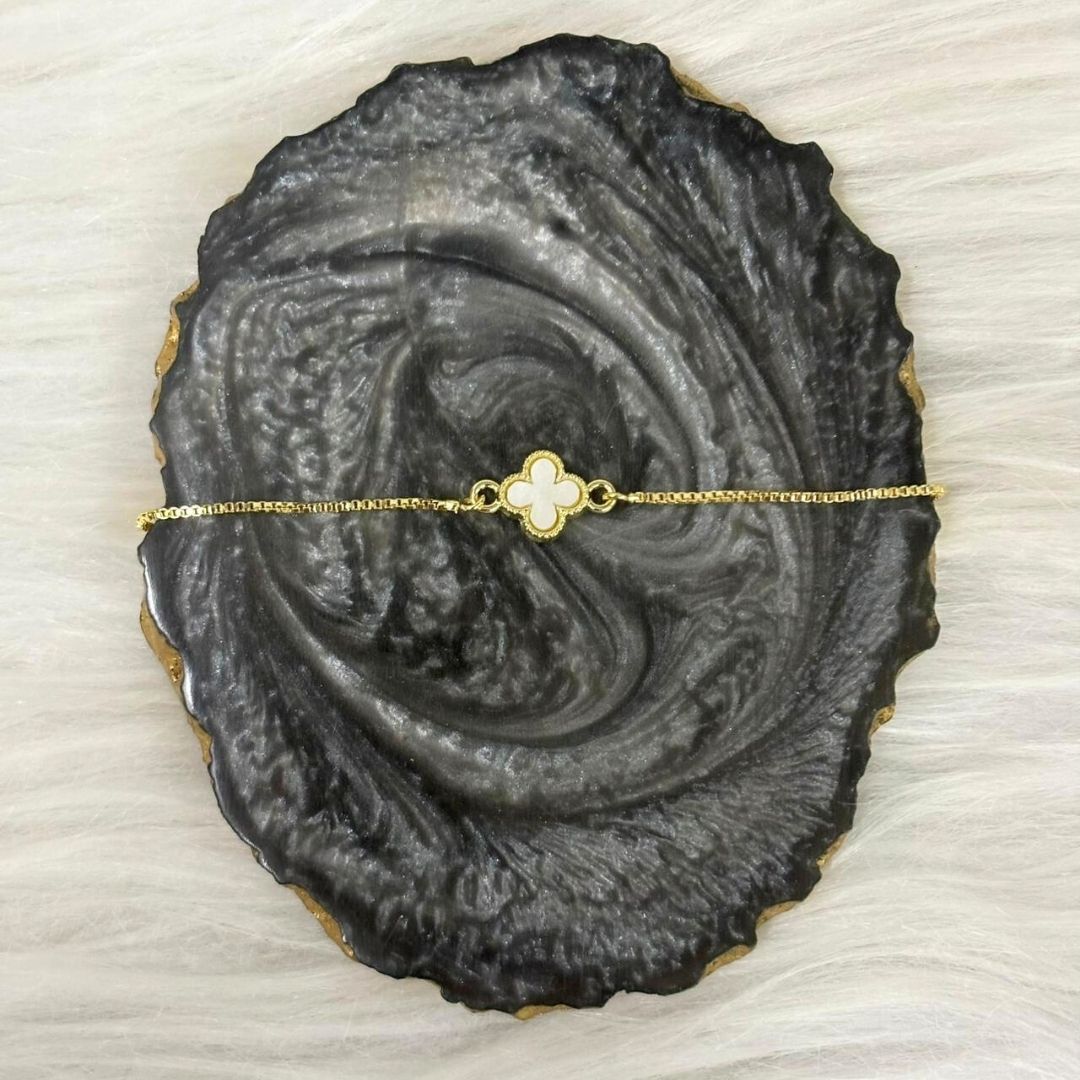 Clover Grace Gold-Plated Adjustable Bracelet