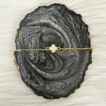 Clover Grace Gold-Plated Adjustable Bracelet