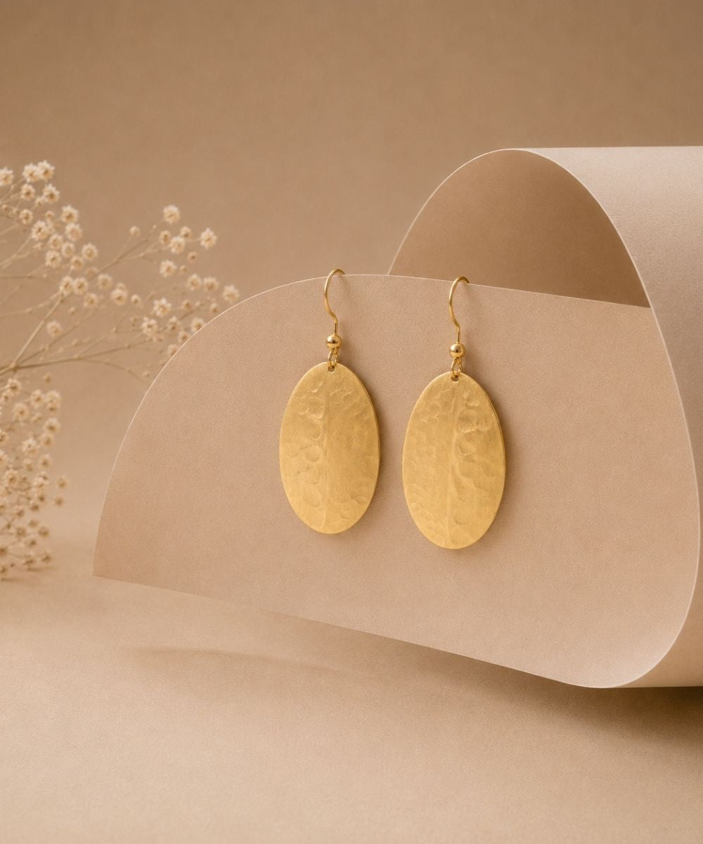 Gold Plated Statement Earrings