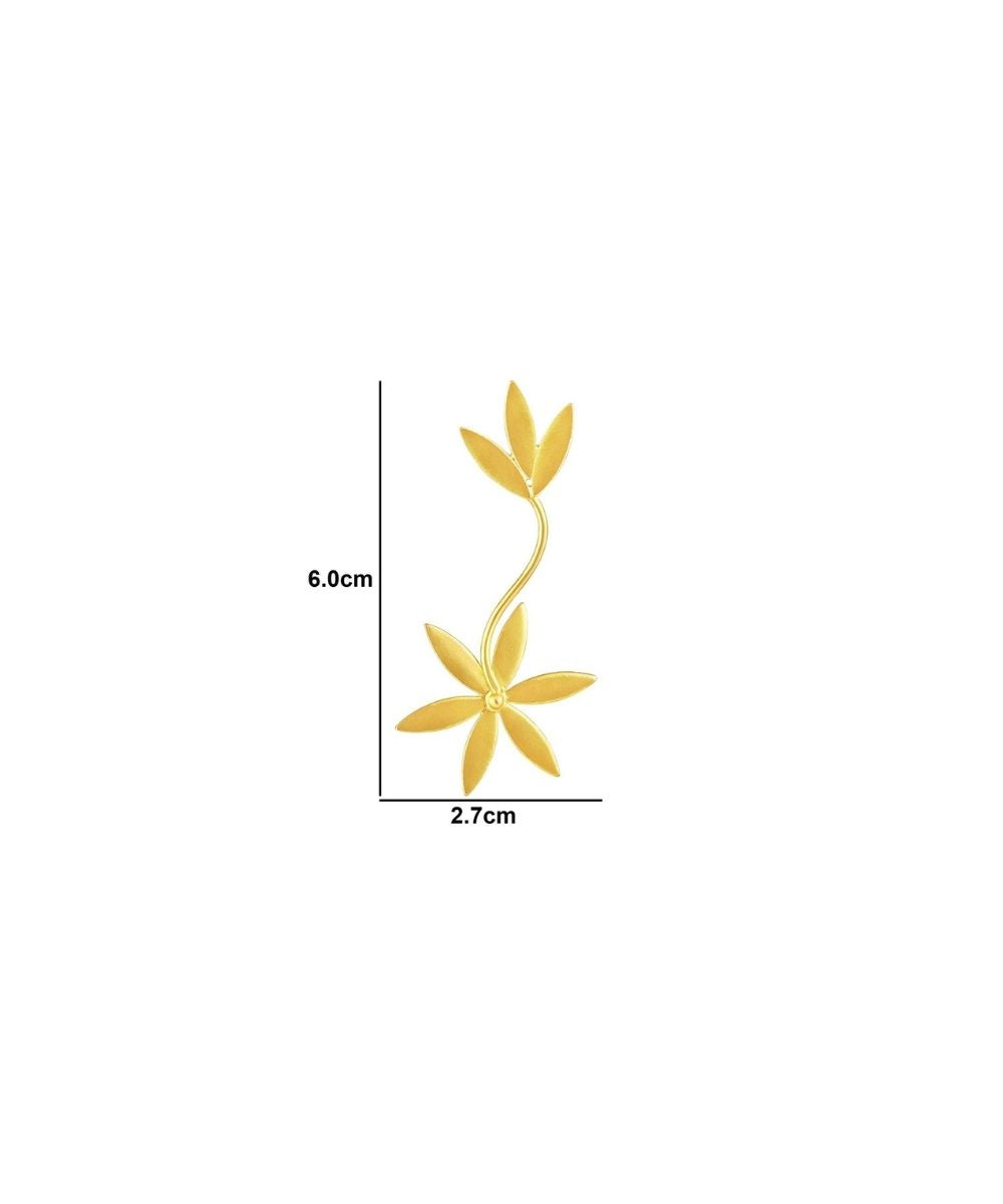Gold Plated Floral Earrings