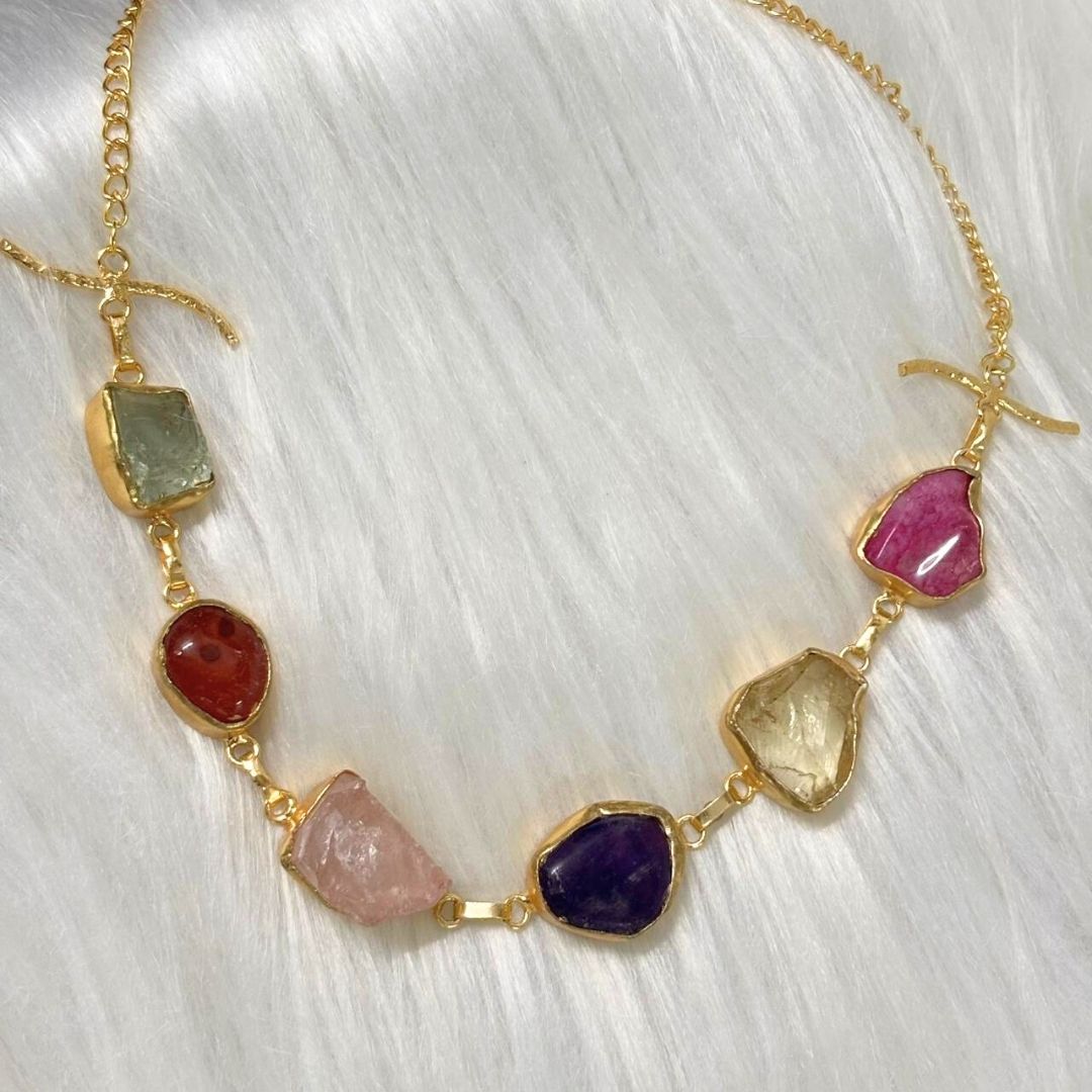 Gold Plated Semi Cultured Pearl Choker Set