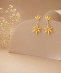 Gold Plated Floral Earrings