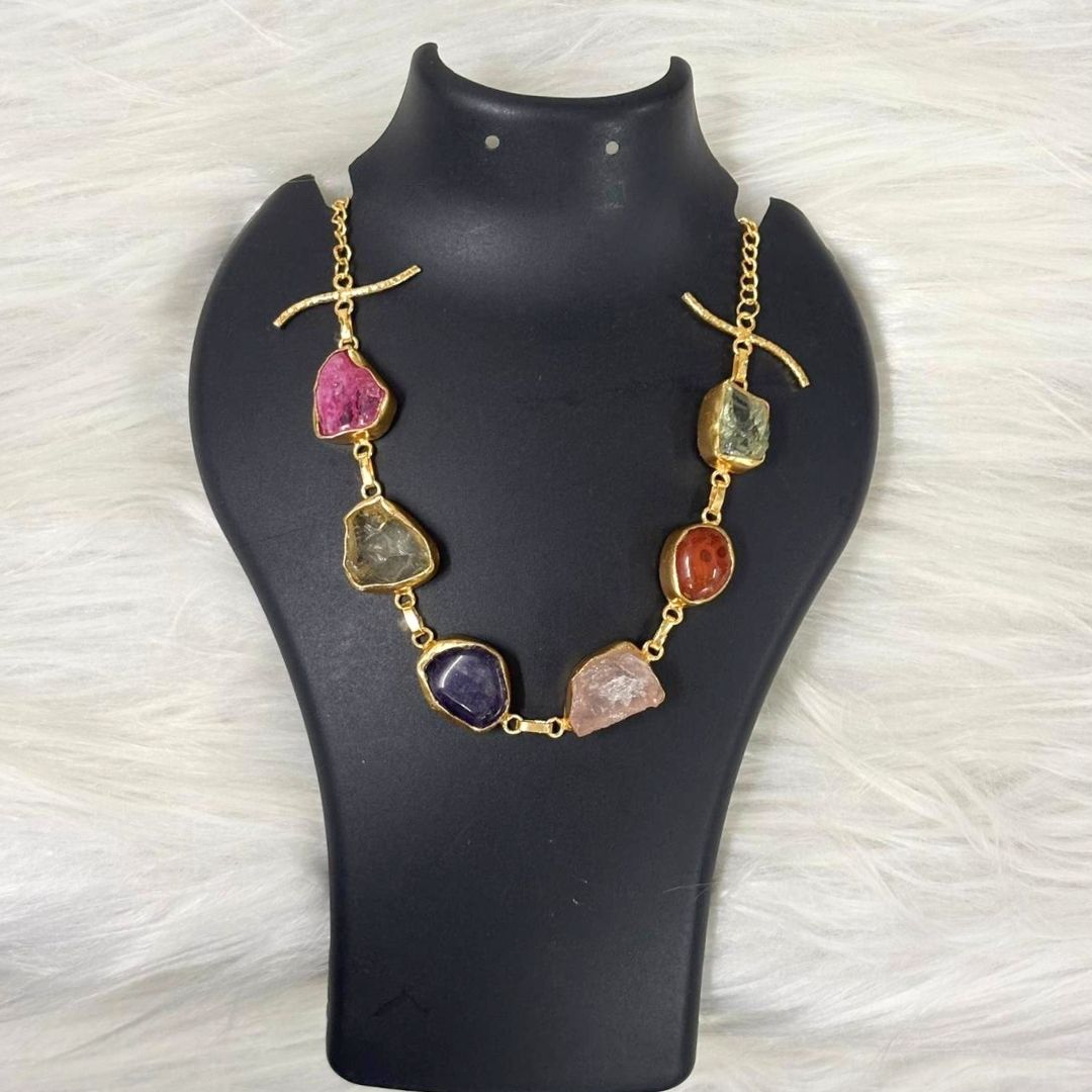 Gold Plated Semi Cultured Pearl Choker Set