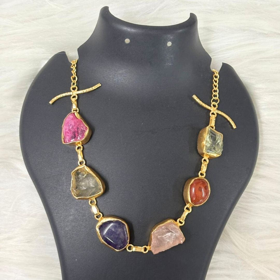 Gold Plated Semi Cultured Pearl Choker Set