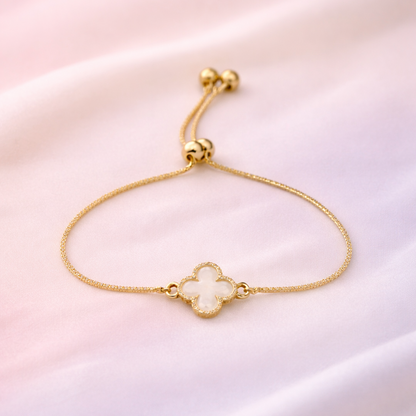 Clover Grace Gold-Plated Adjustable Bracelet