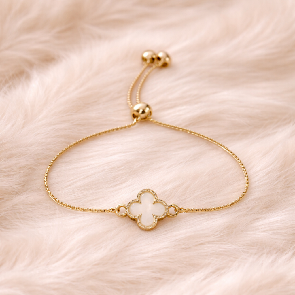 Clover Grace Gold-Plated Adjustable Bracelet
