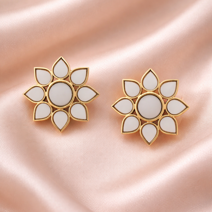 Gold Plated Mirror Earrings