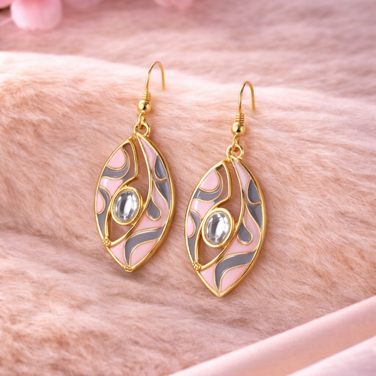 Gold-Plated Kundan Earrings