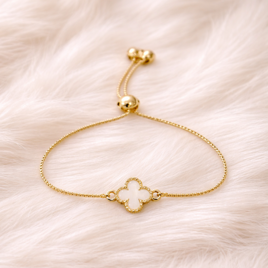 Clover Grace Gold-Plated Adjustable Bracelet