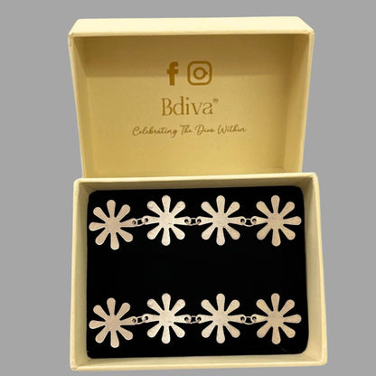 Gold Plated Snowflake Earrings
