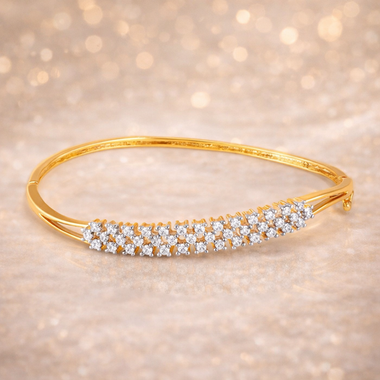 Gold Plated Cubic Zirconia Bracelet