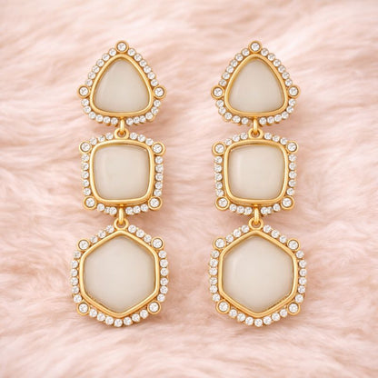 Gold Plated Geometric Earrings
