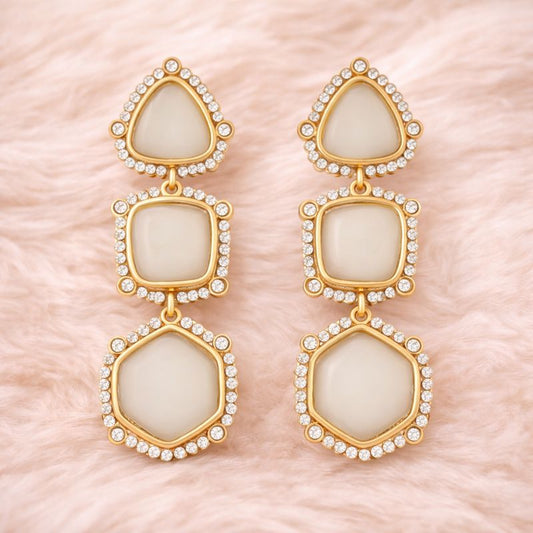 Gold Plated Geometric Earrings