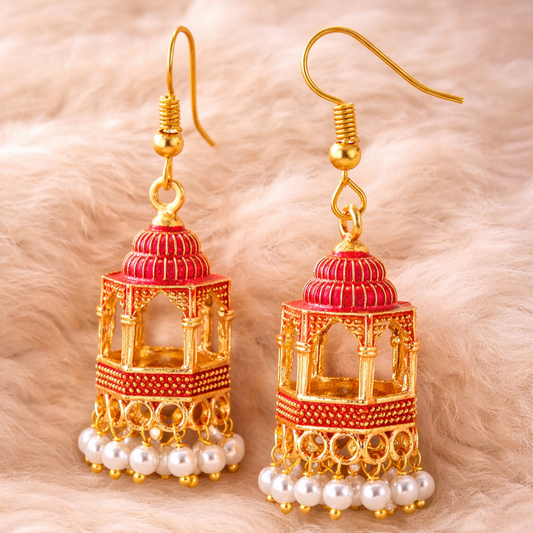 Gold Plated Dangle Earrings