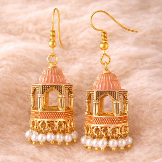 Gold Plated Dangle Earrings