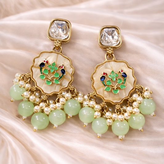 Gold Plated Kundan Earrings