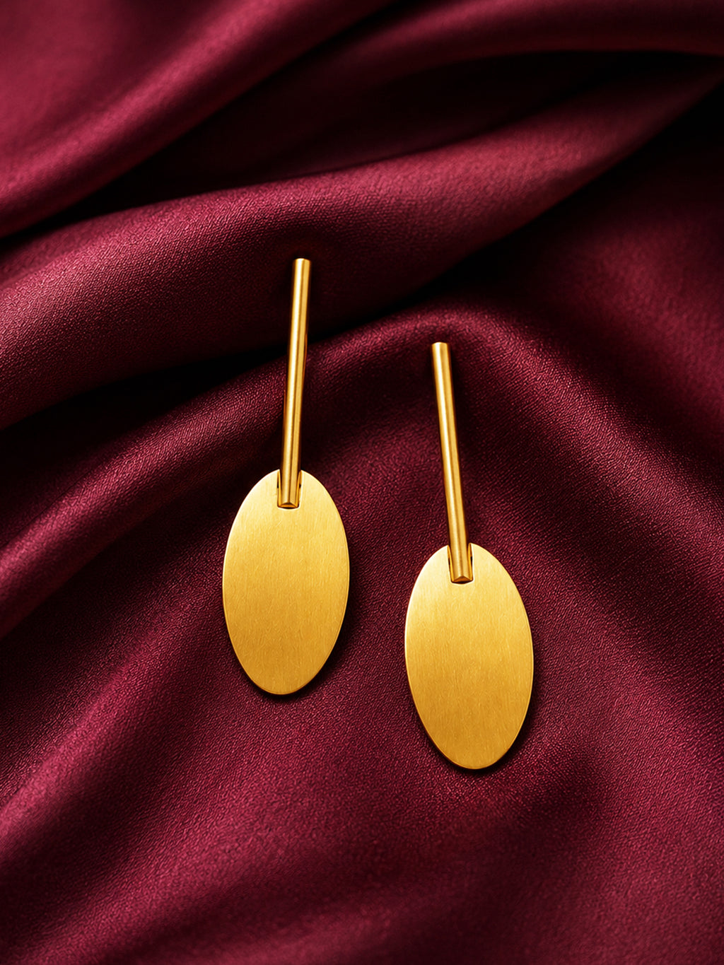 Gold Plated Statement Earrings
