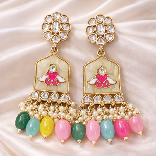Gold Plated Kundan Earrings