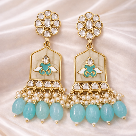 Gold Plated Kundan Earrings