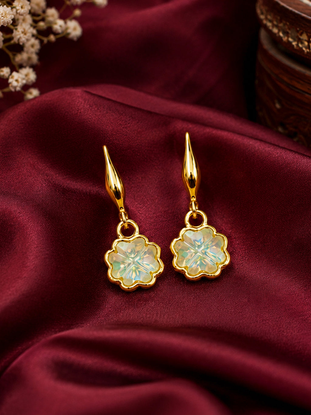 Gold Plated Kundan Earrings